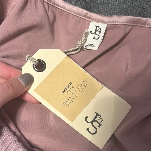 Pink Off-Shoulder Sweater Dress - Picture 3 of 4